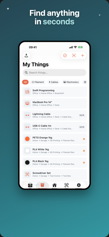My items list